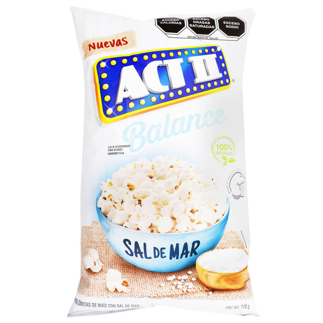 Sea Salt Popped Popcorn ACT II (bag)