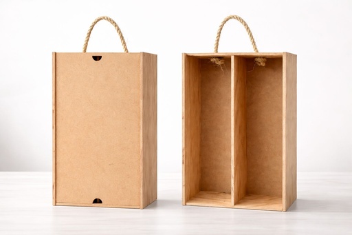 Caja de Madera para Vinos (1 pz)